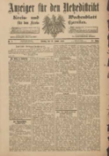 Anzeiger für den Netzedistrikt Kreis- und Wochenblatt für den Kreis Czarnikau 1900.01.23 Jg.48 Nr9