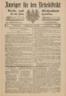 Anzeiger für den Netzedistrikt Kreis- und Wochenblatt für den Kreis Czarnikau 1900.04.12 Jg.48 Nr43