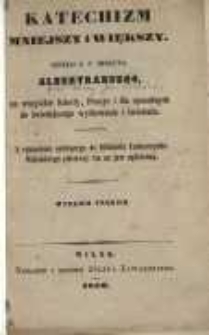 Katechizm mniejszy i większy / dzieło biskupa Albertrandego na wszystkie szkoły, pensyje i dla sposobnych do światlejszego wychowania i ćwiczenia, z rękopismu należącego do Biblioteki Uniwersytetu pierwszy raz na jaw ogłoszony