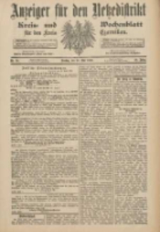 Anzeiger für den Netzedistrikt Kreis- und Wochenblatt für den Kreis Czarnikau 1900.05.15 Jg.48 Nr56