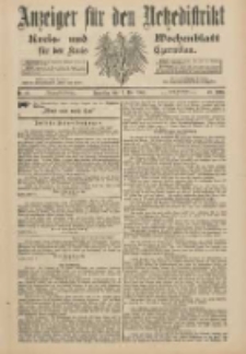 Anzeiger für den Netzedistrikt Kreis- und Wochenblatt für den Kreis Czarnikau 1900.05.17 Jg.48 Nr57