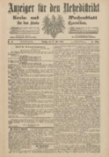Anzeiger für den Netzedistrikt Kreis- und Wochenblatt für den Kreis Czarnikau 1900.05.29 Jg.48 Nr61