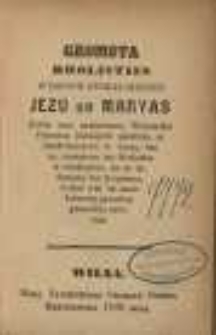 Gromota brolisties wyssuswatokas sirdies Jezu un Maryas : kotra caur zwaleyszonu Wiersiniku Feymanu Baźnieycâ pisaturis, ar sarakstieyszonu to wyssa, kas nu cinieytoim tos Brolisties ir mieklejams, un ar daduszonu tus łyugszonu, kotras wiel da szam Łatwiszy pa sowom gromotom natureja.