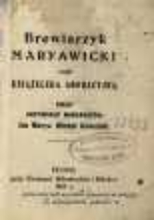 Brewiarzyk maryawicki : czyli Książeczka adoracyjna