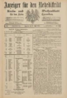 Anzeiger für den Netzedistrikt Kreis- und Wochenblatt für den Kreis Czarnikau 1900.08.25 Jg.48 Nr98