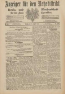 Anzeiger für den Netzedistrikt Kreis- und Wochenblatt für den Kreis Czarnikau 1900.08.28 Jg.48 Nr99