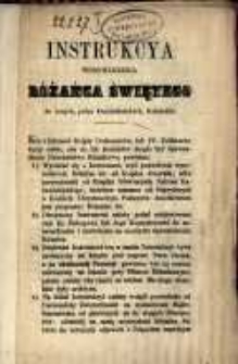 Instrukcya wprowadzenia Różańca Świętego do innych, prócz dominikańskich, kościołów.