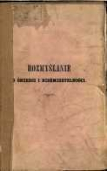 Rozmyślanie o śmierci i nieśmiertelności