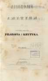 System umnictwa czyli Filozofii umysłowéj. Cz. 2