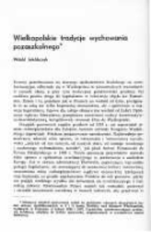 Wielkopolskie tradycje wychowania pozaszkolnego