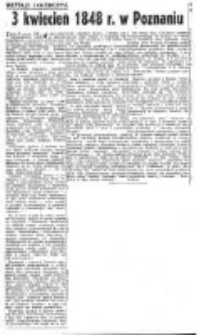 3 kwiecień 1848 r. w Poznaniu