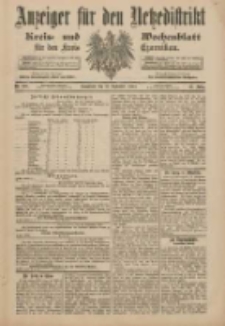 Anzeiger für den Netzedistrikt Kreis- und Wochenblatt für den Kreis Czarnikau 1900.09.15 Jg.48 Nr107