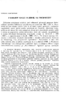 Z dziejów walki o ziemię na pograniczu polsko-niemieckim