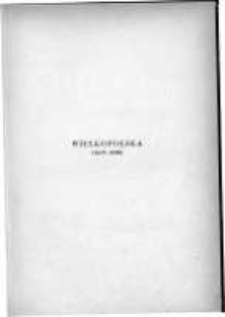 Wielkopolska (1815-1850). Wybór źródeł