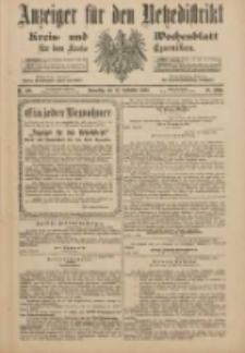 Anzeiger für den Netzedistrikt Kreis- und Wochenblatt für den Kreis Czarnikau 1900.09.20 Jg.48 Nr109