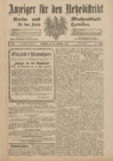 Anzeiger für den Netzedistrikt Kreis- und Wochenblatt für den Kreis Czarnikau 1900.09.22 Jg.48 Nr110