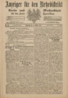 Anzeiger für den Netzedistrikt Kreis- und Wochenblatt für den Kreis Czarnikau 1900.10.18 Jg.48 Nr121