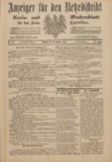 Anzeiger für den Netzedistrikt Kreis- und Wochenblatt für den Kreis Czarnikau 1900.10.23 Jg.48 Nr123