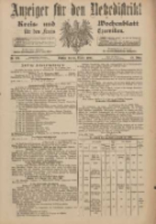 Anzeiger für den Netzedistrikt Kreis- und Wochenblatt für den Kreis Czarnikau 1900.10.30 Jg.48 Nr126