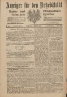 Anzeiger für den Netzedistrikt Kreis- und Wochenblatt für den Kreis Czarnikau 1900.11.06 Jg.48 Nr129