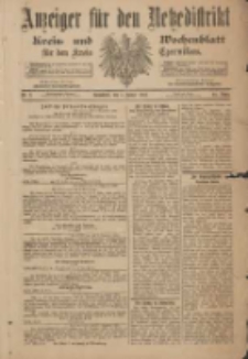 Anzeiger für den Netzedistrikt Kreis- und Wochenblatt für den Kreis Czarnikau 1901.01.05 Jg.49 Nr2