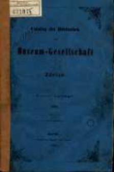 Catalog der Bibliothek der Museum-Gesellschaft in Zürich