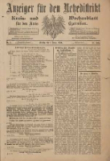 Anzeiger für den Netzedistrikt Kreis- und Wochenblatt für den Kreis Czarnikau 1901.01.08 Jg.49 Nr3