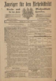Anzeiger für den Netzedistrikt Kreis- und Wochenblatt für den Kreis Czarnikau 1901.01.12 Jg.49 Nr5