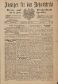 Anzeiger für den Netzedistrikt Kreis- und Wochenblatt für den Kreis Czarnikau 1901.01.15 Jg.49 Nr6