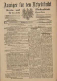 Anzeiger für den Netzedistrikt Kreis- und Wochenblatt für den Kreis Czarnikau 1901.02.05 Jg.49 Nr15