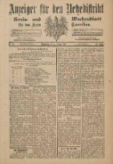 Anzeiger für den Netzedistrikt Kreis- und Wochenblatt für den Kreis Czarnikau 1901.02.07 Jg.49 Nr16