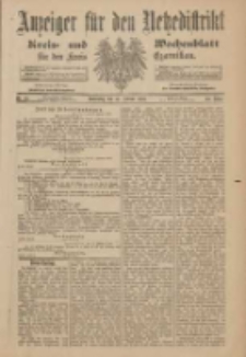 Anzeiger für den Netzedistrikt Kreis- und Wochenblatt für den Kreis Czarnikau 1901.02.14 Jg.49 Nr19