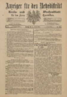 Anzeiger für den Netzedistrikt Kreis- und Wochenblatt für den Kreis Czarnikau 1901.02.19 Jg.49 Nr21