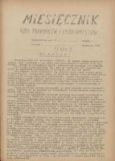 Miesięcznik Koła Prawników i Ekonomistów 1925 wrzesień R.2 Z.1