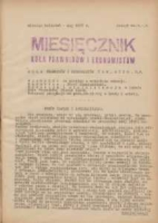 Miesięcznik Koła Prawników i Ekonomistów 1927 kwiecień/maj R.3 Z.8/9
