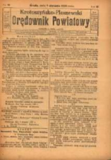 Krotoszyńsko - Pleszewski Orędownik Powiatowy 1929.08.07 R.56 Nr62