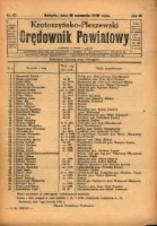 Krotoszyńsko - Pleszewski Orędownik Powiatowy 1929.08.10 R.56 Nr63