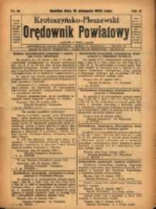 Krotoszyńsko - Pleszewski Orędownik Powiatowy 1929.08.31 R.56 Nr69