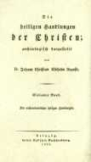 Die Heiligen Handlungen der Christen archäologische dargestellet. Bd.7 Die ausserordentlichen heiligen Handlungen