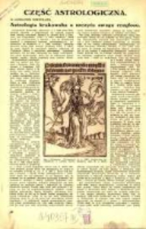 Astrologia krakowska u szczytu swego rozgłosu