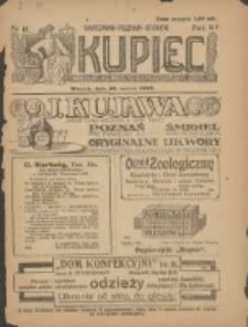 Kupiec: największe i najstarsze polskie pismo kupiecko-przemysłowe: centralny organ urzędowy Związku Towarzystw Kupieckich byłej dzielnicy pruskiej 1920.03.23 R.14 Nr12