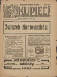 Kupiec: największe i najstarsze polskie pismo kupiecko-przemysłowe: centralny organ urzędowy Związku Towarzystw Kupieckich byłej dzielnicy pruskiej 1920.06.29 R.14 Nr26