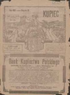 Kupiec: największe i najstarsze polskie pismo kupiecko-przemysłowe: centralny organ urzędowy Związku Towarzystw Kupieckich byłej dzielnicy pruskiej 1921.03.29 R.15 Nr13