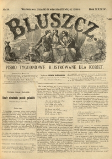 Bluszcz. Pismo tygodniowe ilustrowane dla kobiet. 1898.04.30 (05.12) R.34 nr19