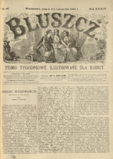 Bluszcz. Pismo tygodniowe ilustrowane dla kobiet. 1898.11.05 (17) R.34 nr46