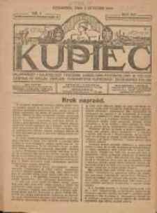 Kupiec: najstarszy i największy Tygodnik Handlowo - Przemysłowy w Polsce; centralny organ Związku Towarzystw Kupieckich Zachodniej Polski 1922.01.05 R.16 Nr1