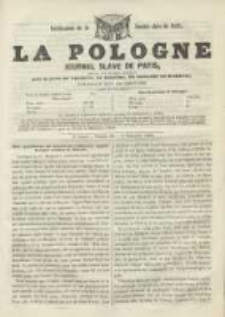 La Pologne annales contemporaines politiques, religieuses et littéraires des peuples de l'Europe orientale. R. 2. 1849, nr 29