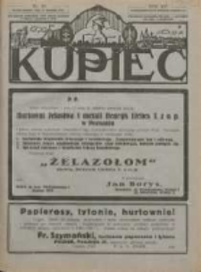 Kupiec: najstarszy i największy Tygodnik Handlowo - Przemysłowy w Polsce; centralny organ Związku Towarzystw Kupieckich Zachodniej Polski 1922.08.25 R.16 Nr34