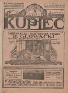 Kupiec: największe i najstarsze polskie pismo kupiecko-przemysłowe 1923.03.24 R.17 Nr12