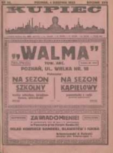 Kupiec Tygodnik: najstarszy i największy tygodnik kupiecko- przemysłowy w Polsce; centralny organ organizacyj kupieckich zachodniej Polski 1923.08.04 R.17 Nr30